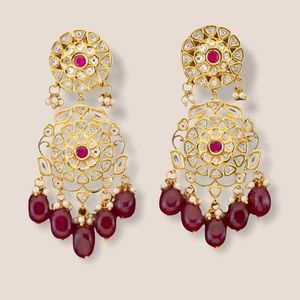 Kundan Classic Women Earring w/Gold Plating